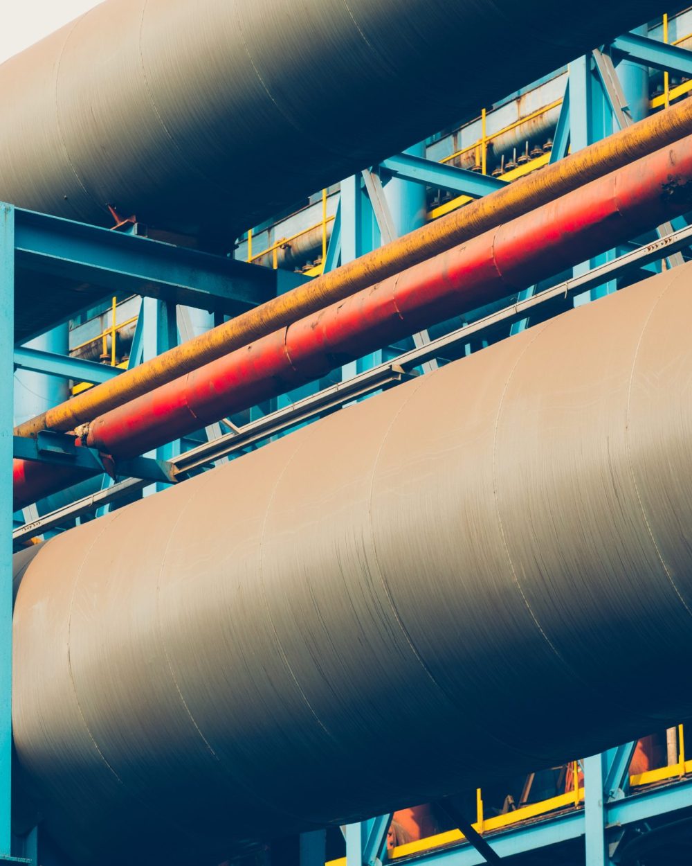 interior view of a steel factory,steel industry in city of China.